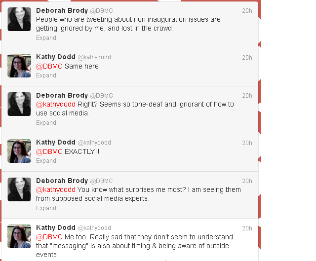 Twitter conversation @dbmc and @kathydodd