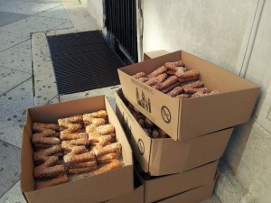 W shaped pretzels at WordCamp Philly